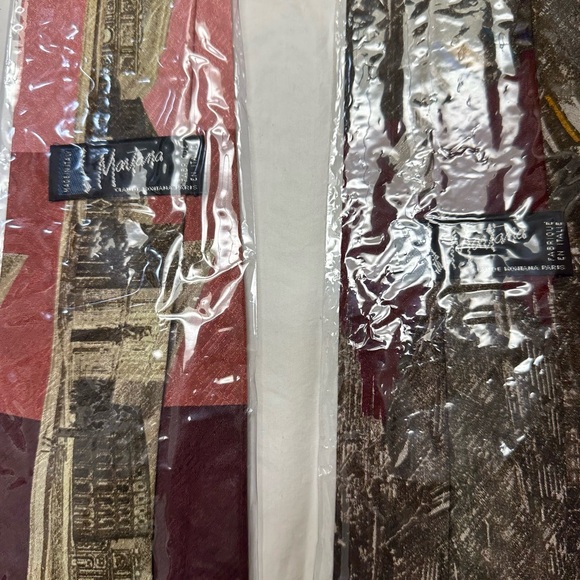 2-New 1980’s Vintage Claude Montana Italian Print 100% Silk Ties Made in Italy - Picture 3 of 7